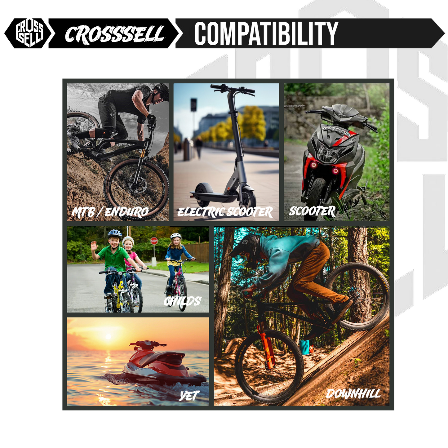 CROSSSELL Dual Color MTB Grips | Lock-On Mountain Bike Handlebar Grips | High Performance & Ergonomic Design [GREEN]