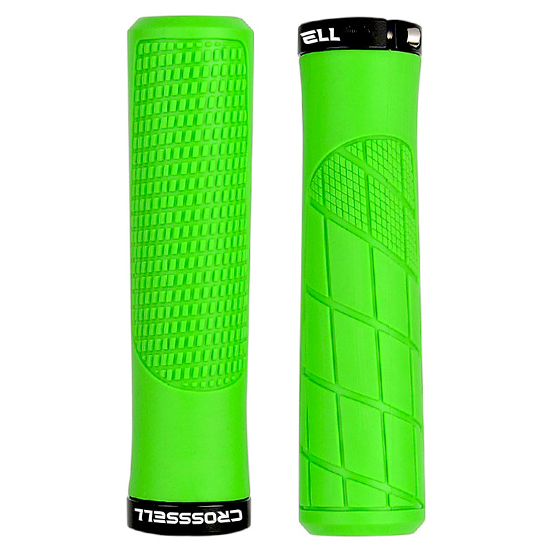 CROSSSELL Mountain Bike Grips, Bicycle Handlebar Grips, Bicycle Handlebar Grips Single Lock-on, Ergonomic Bike Grips Non-Slip (Apple Green)
